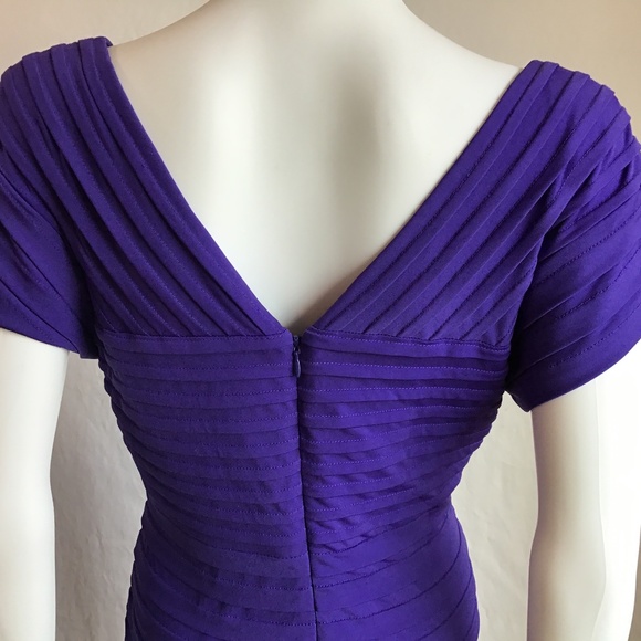 London Times Purple Bandage Dress - Picture 5 of 7
